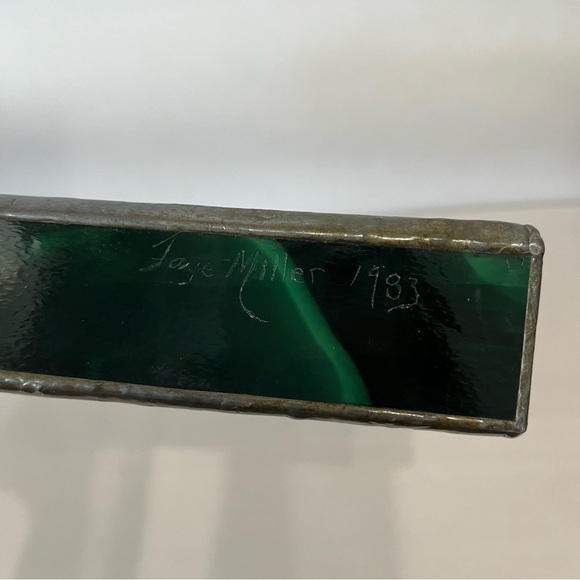 Vintage Handmade Glass Kaleidoscope Signed Faye Miller 1983 Colorful Floral - Picture 6 of 11